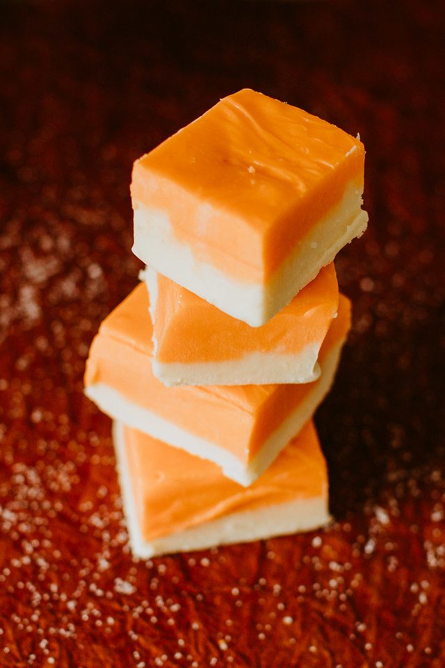 Orange and cream fudge